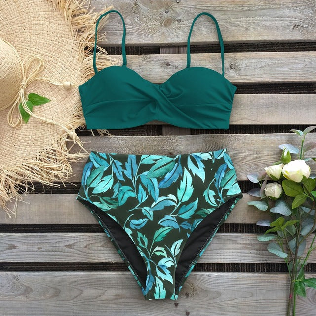 Bikini Swimwear Swimsuit Woman High Waist