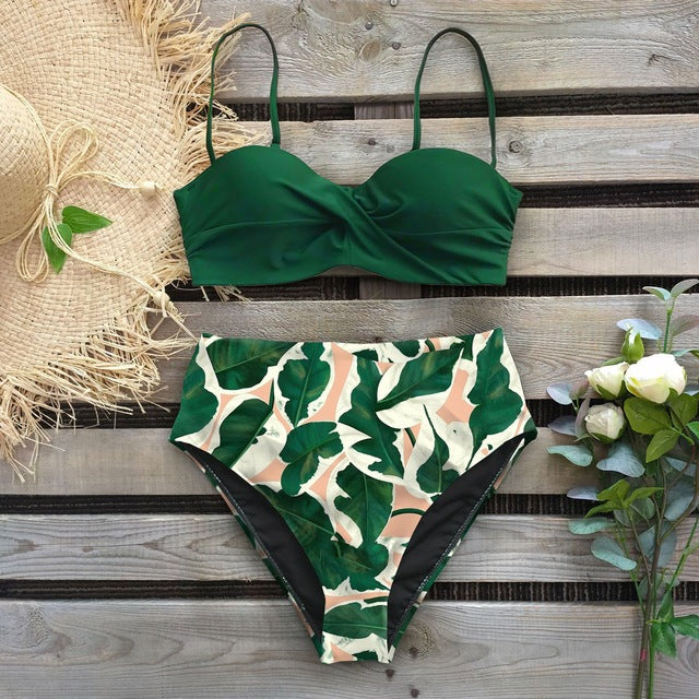 Bikini Swimwear Swimsuit Woman High Waist