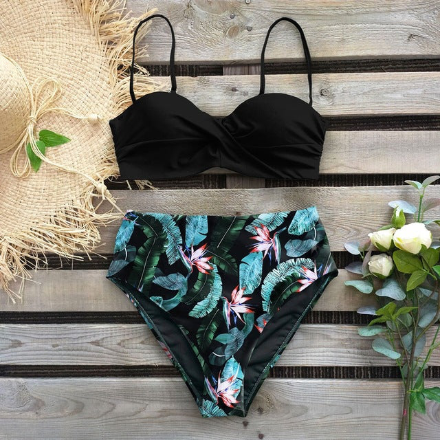 Bikini Swimwear Swimsuit Woman High Waist