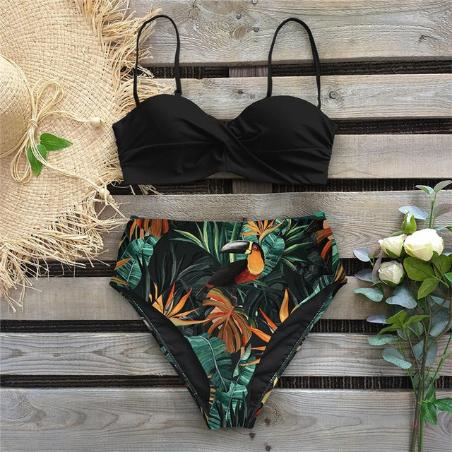 Bikini Swimwear Swimsuit Woman High Waist